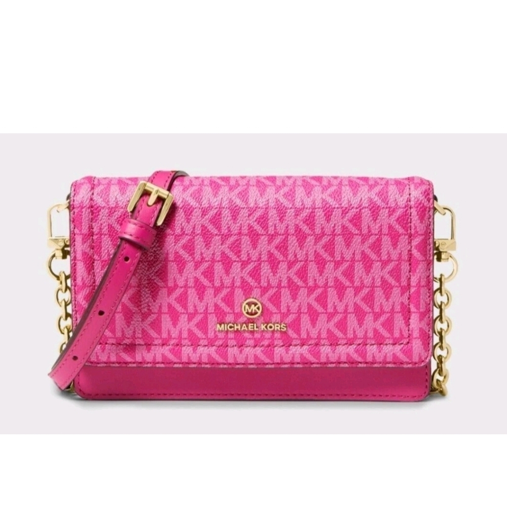 Michael Kors Jet Set Wild Berry Crossbody Nwt
